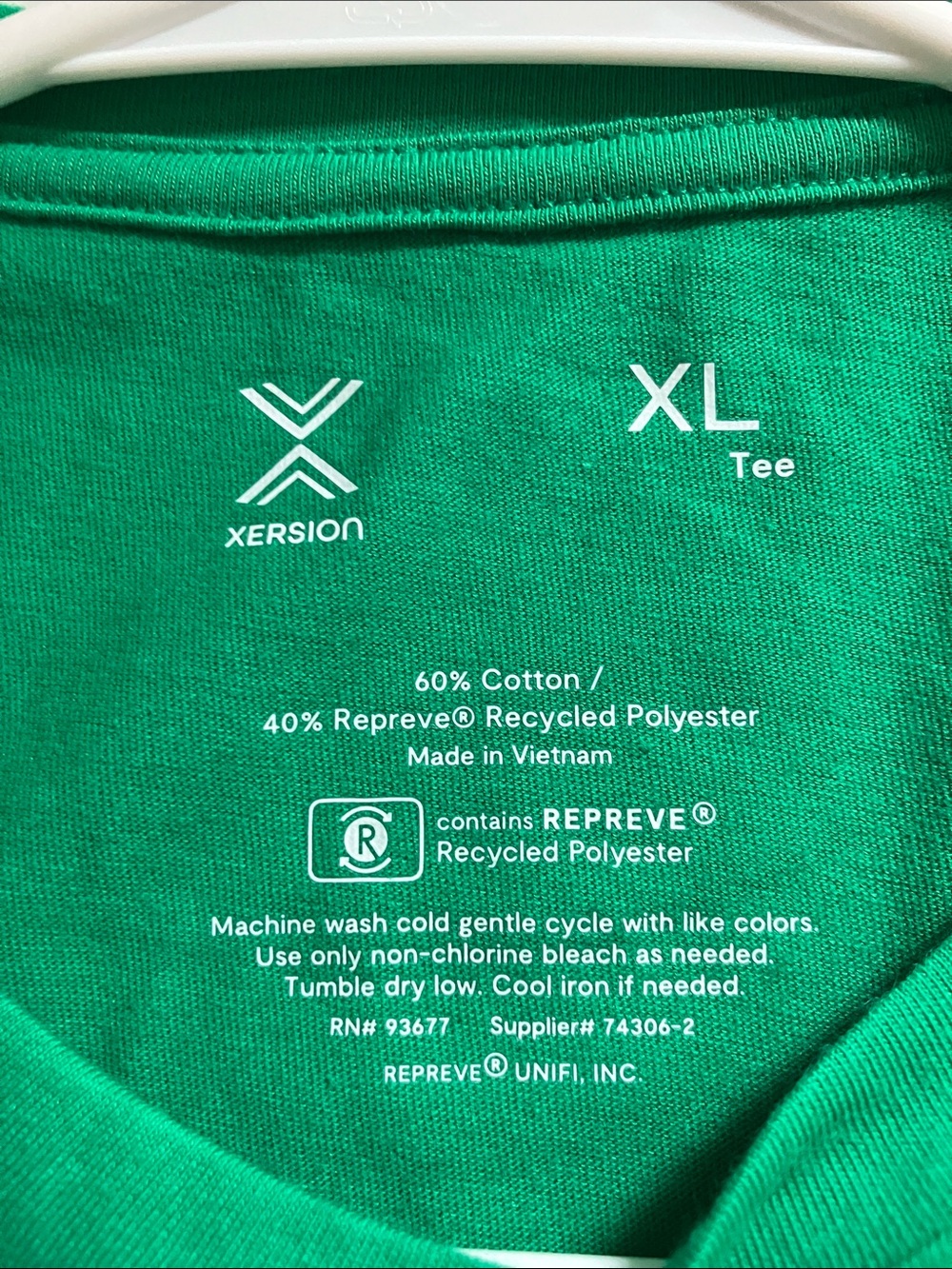 NWT XERSION WOMANS Cotton crew neck short sleeve t shirt,color green jelly bean - Picture 13 of 13